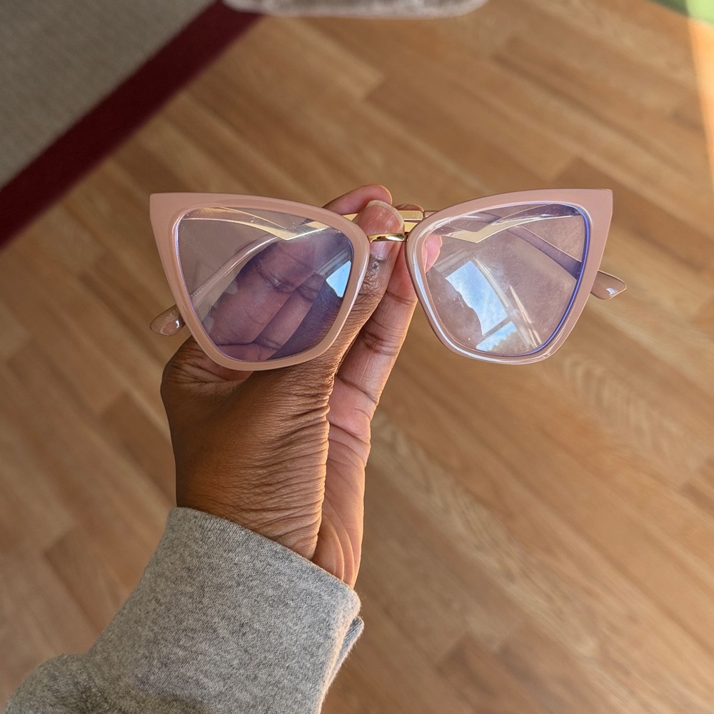 Tan / Gold Fashion Blue-Light Blocking Glasses